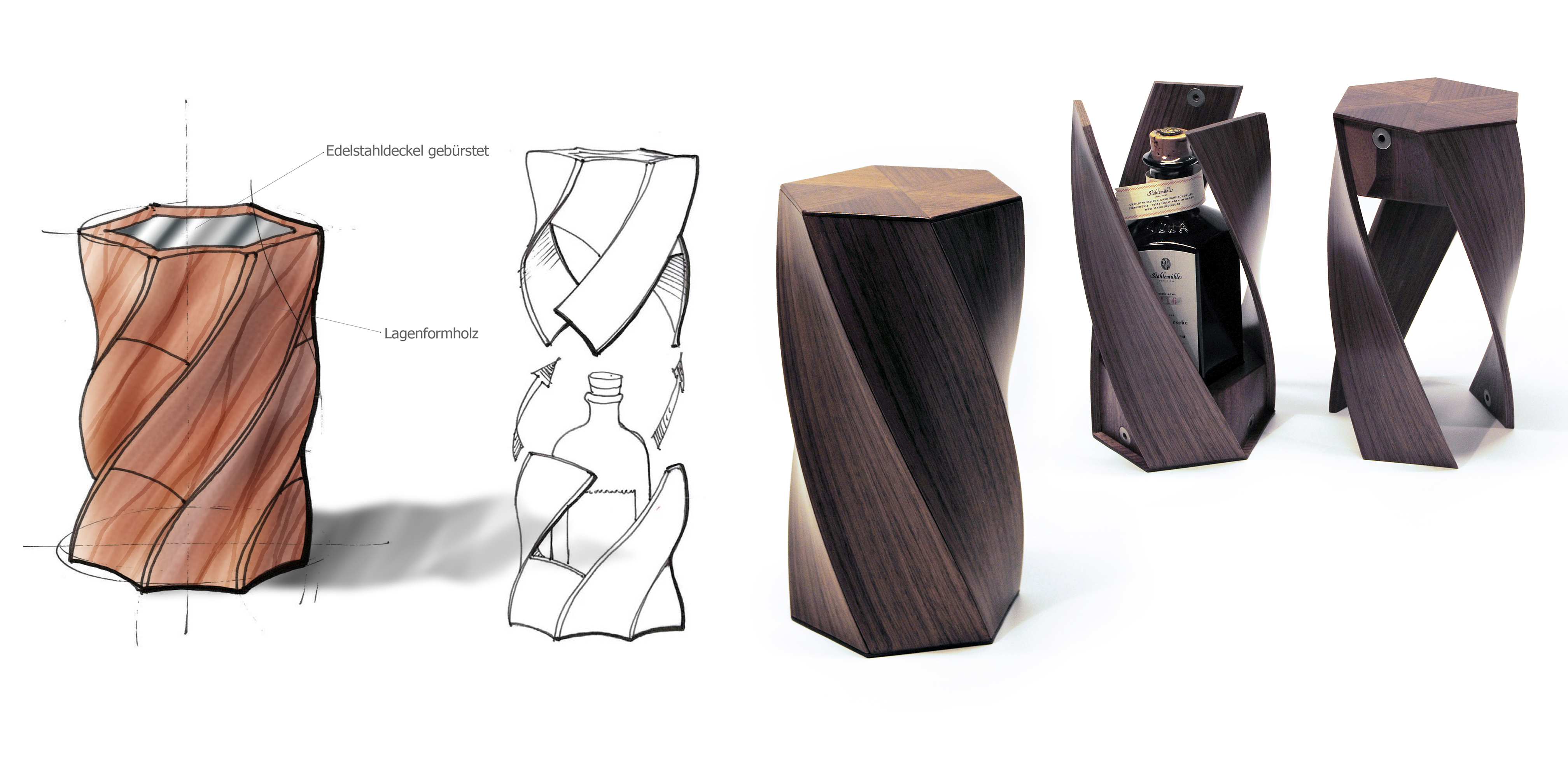 Bensch Horezky Design und Innenarchitekturleistungen - wie gezeichnet so gebaut - Helix Holzverpackung Packaging 3D-Formen.jpg